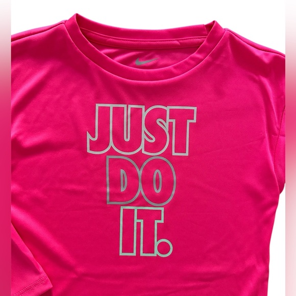 *New* Nike Dri-Fit Pink Long Sleeve Top & Leggings Set Girls Size 4T - Picture 4 of 10